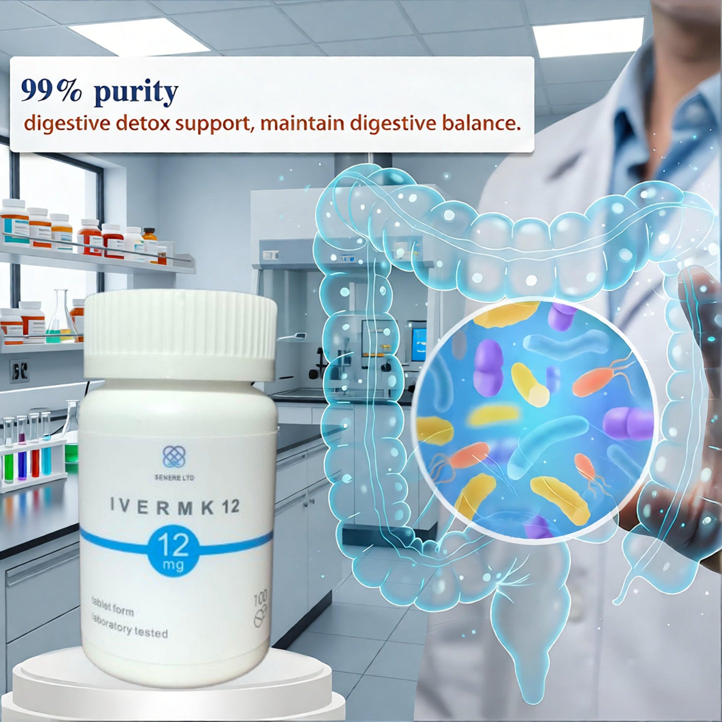 Senere - IVER MK 12mg 100 Tablets - 99% Pure